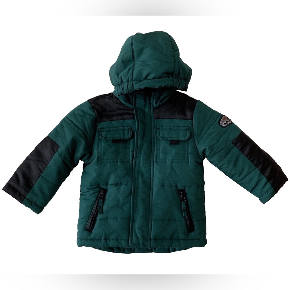 Rothschild Teal and Black Quilted Jacket